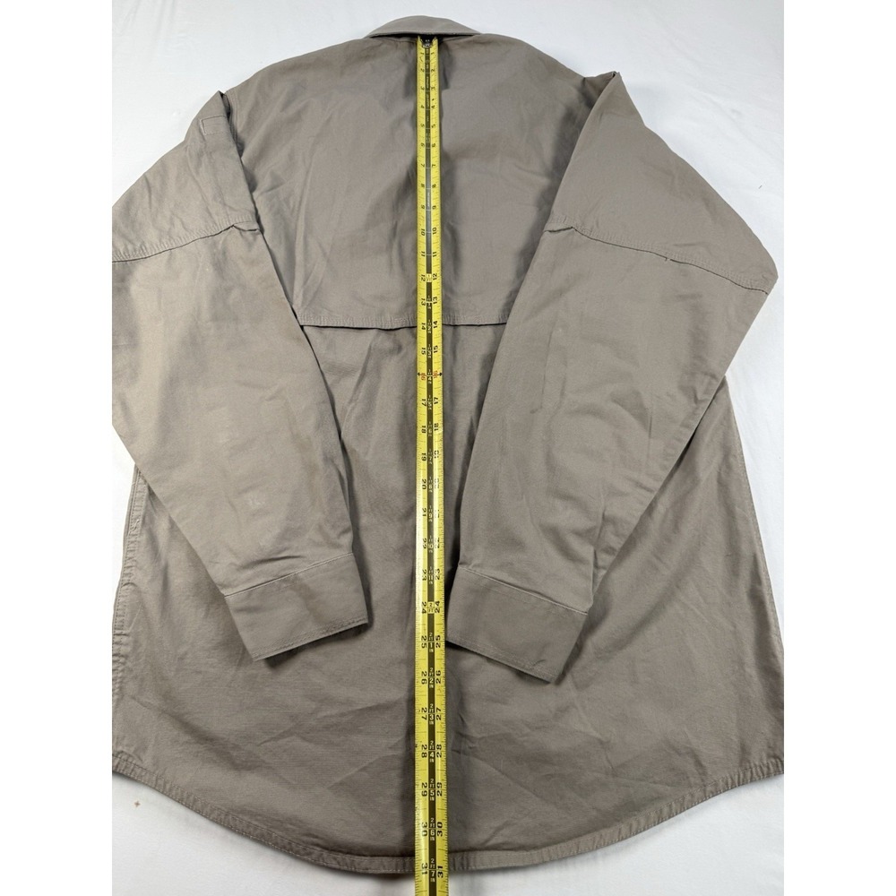 5.11 Tactical Series Shirt Mens Small Khaki Vented Canvas Long Sleeve Button‎ Up - Picture 5 of 7